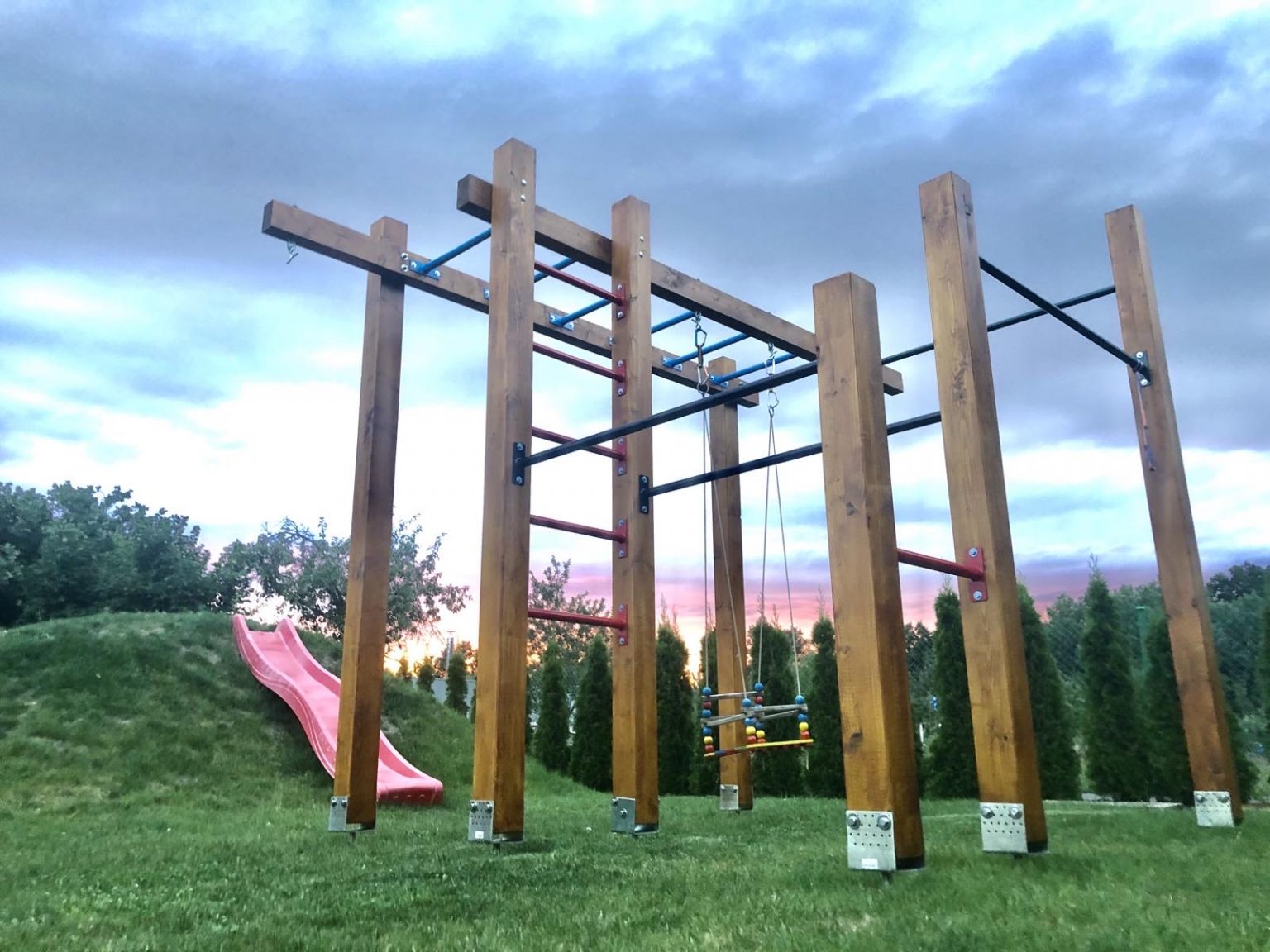 130cm Gymnastics Metal Climbing Bar, Pullup Parallel Bar IRON CLAN